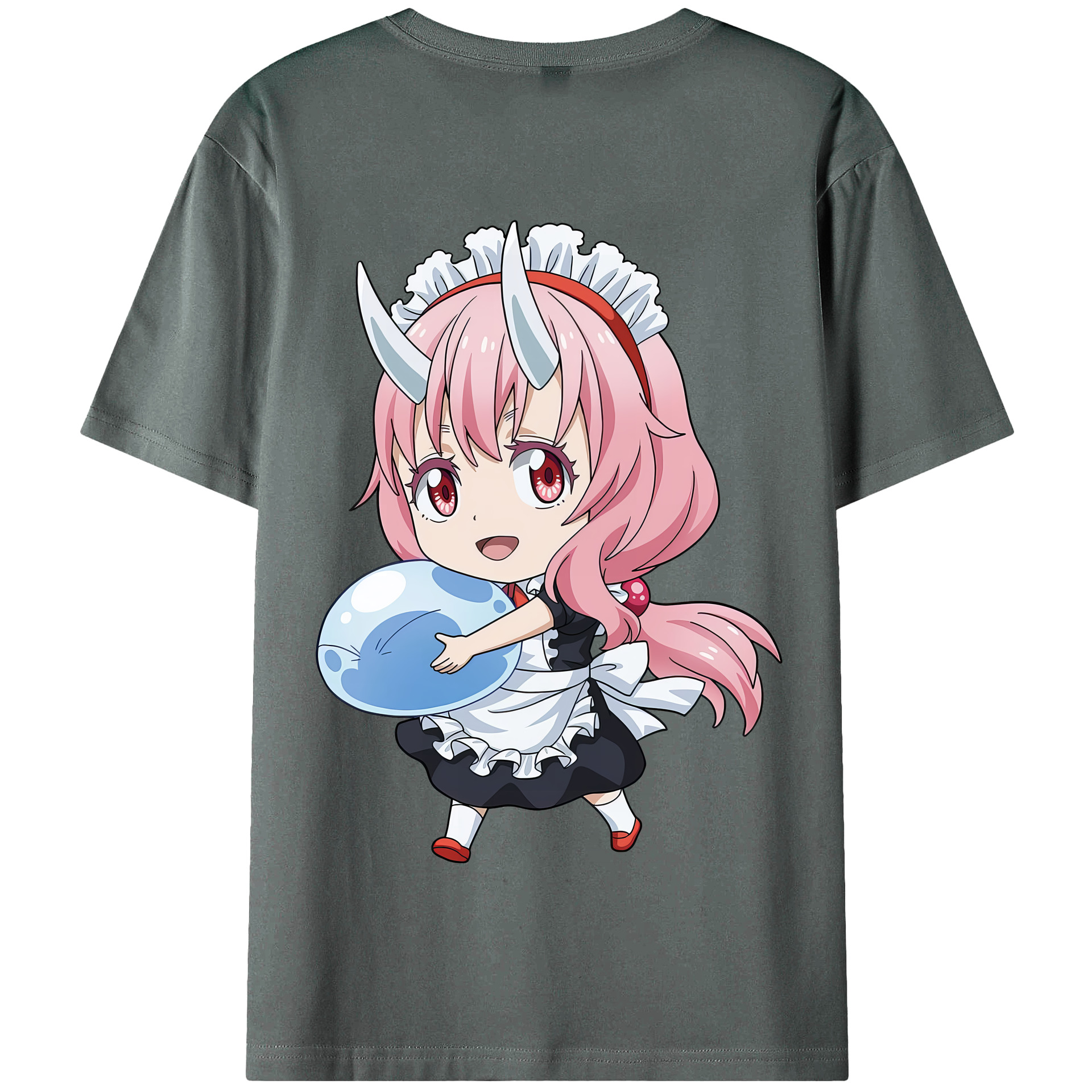 （画像用） 転スラ Regarding Reincarnated to Slime 綿100％半袖Tシャツ（背面プリント）